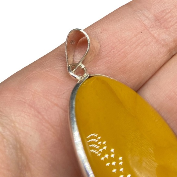 Mookaite Necklace Pendant 925 Sterling Silver Overlay Oval Natural Stone - Picture 4 of 4